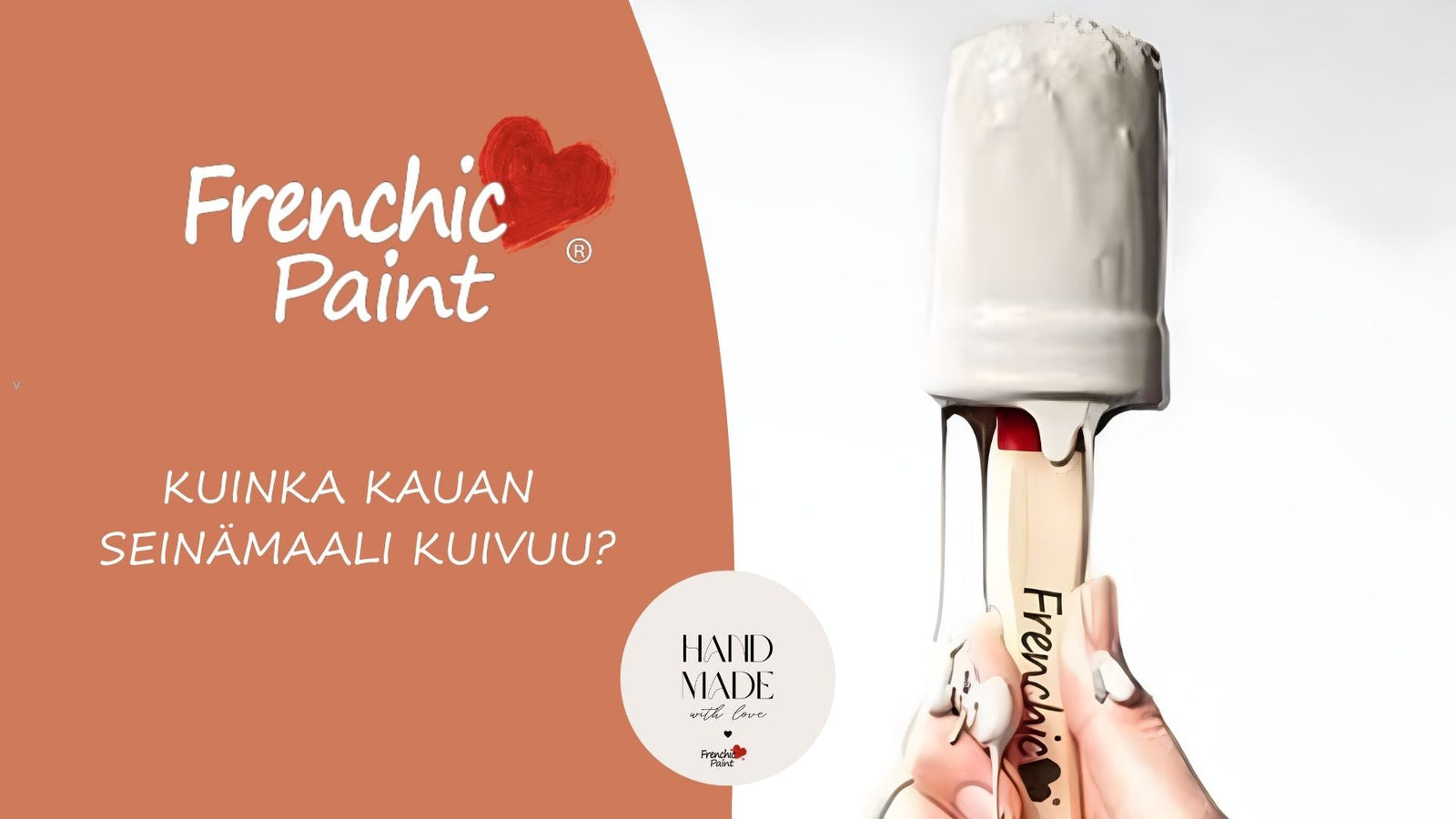 Seinämaalisivellin kädessä.