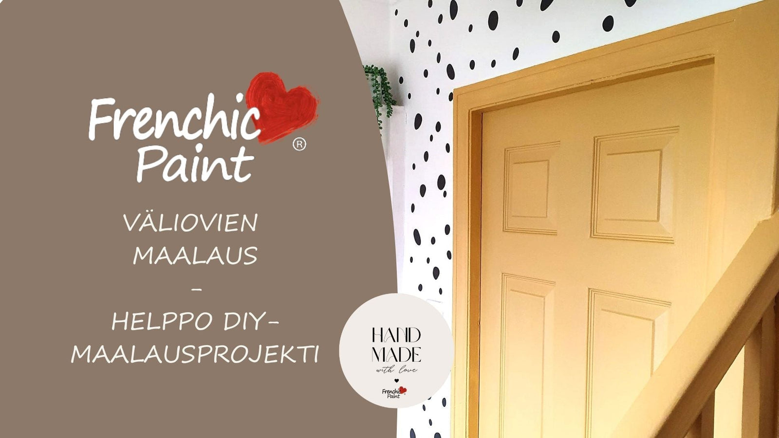 Keltainen väliovi.