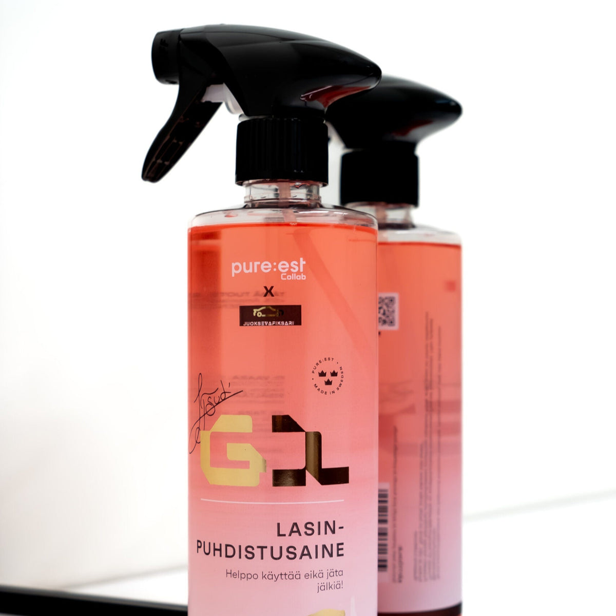 Manzikki_mansikantuoksuinen_lasinpuhdistusaine Frenchic verkkokaupasta.