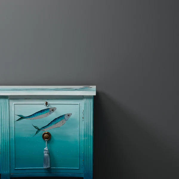 Smudge -tumma harmaa maali AF - Al Fresco mattapintainen ja kestävä kalkkimaali - Frenchic Paint Finland