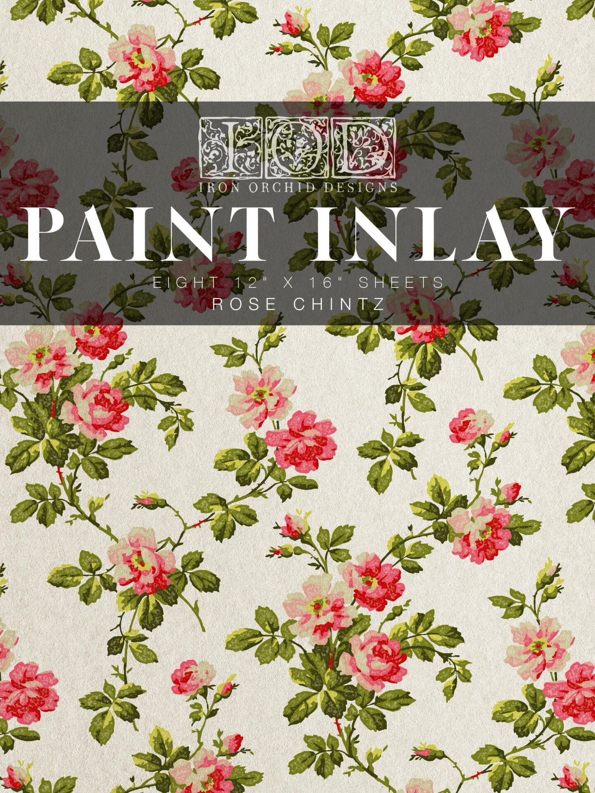 Rose Chintz -  Paint Inlay