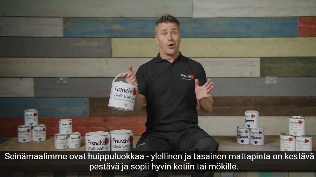 Testivoittaja seinämaali. 