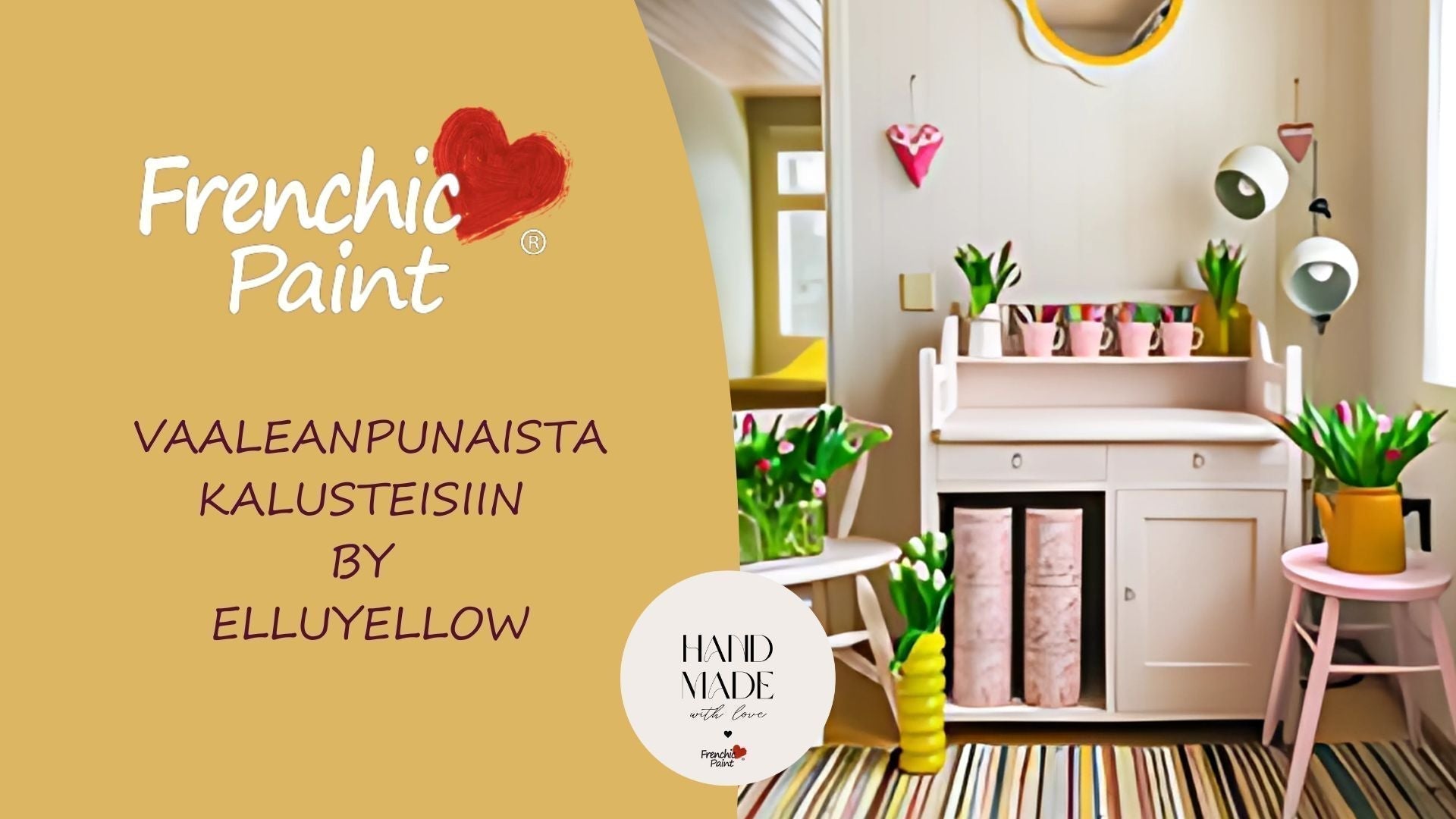 Vaaleanpunaista kalusteisiin - by Elluyellow-Frenchic Paint Finland