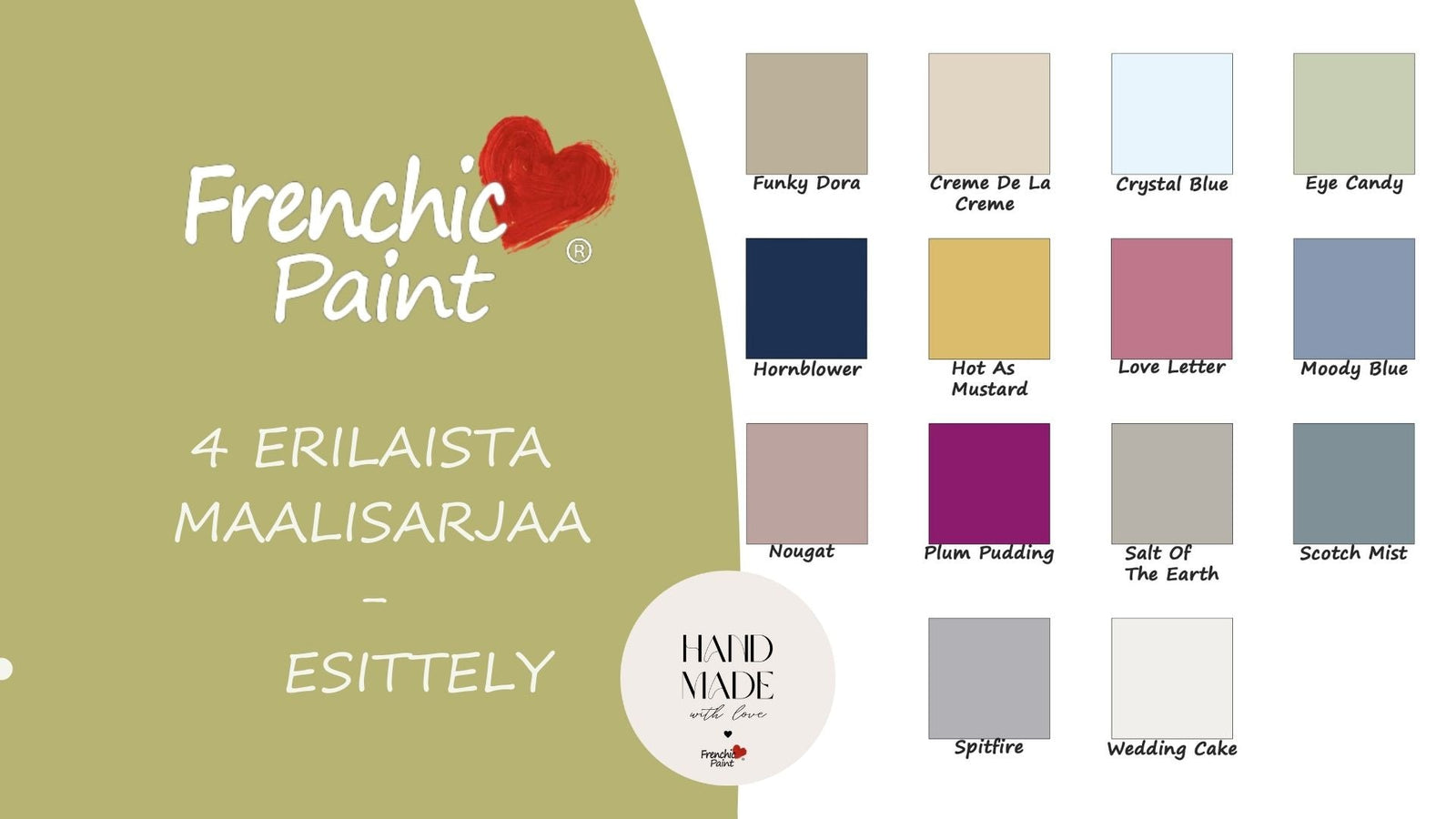 Miten Frenchic maalisarjat eroavat toisistaan, lue Frenchic blogista. 