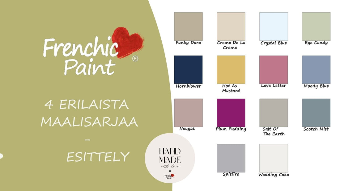 Miten Frenchic maalisarjat eroavat toisistaan, lue Frenchic blogista. 