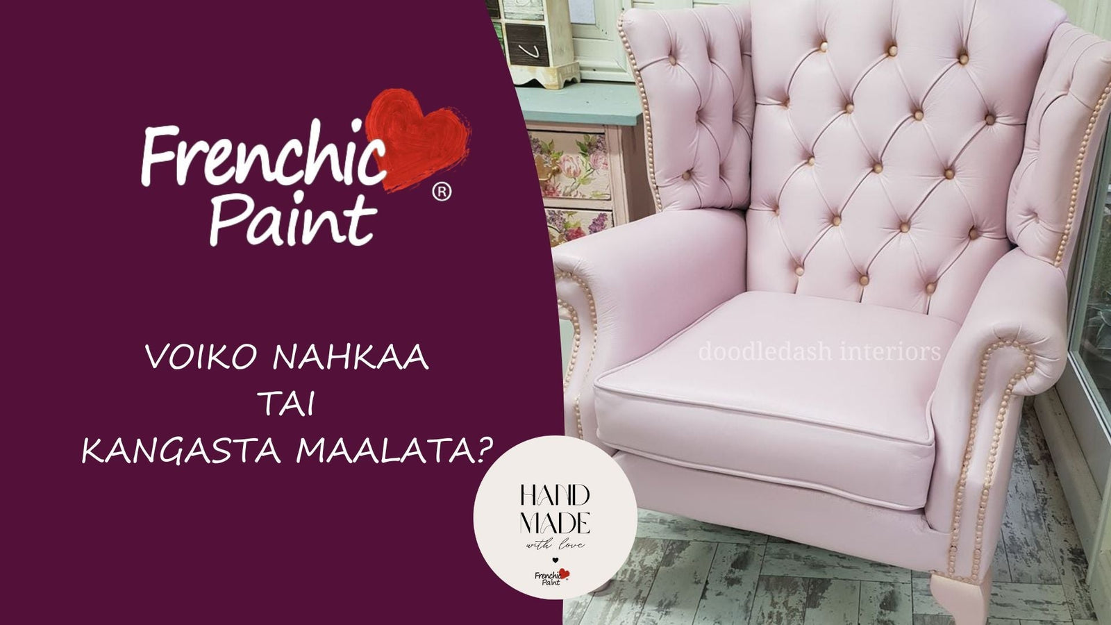 voiko nahkaa tai kangasta maalata?