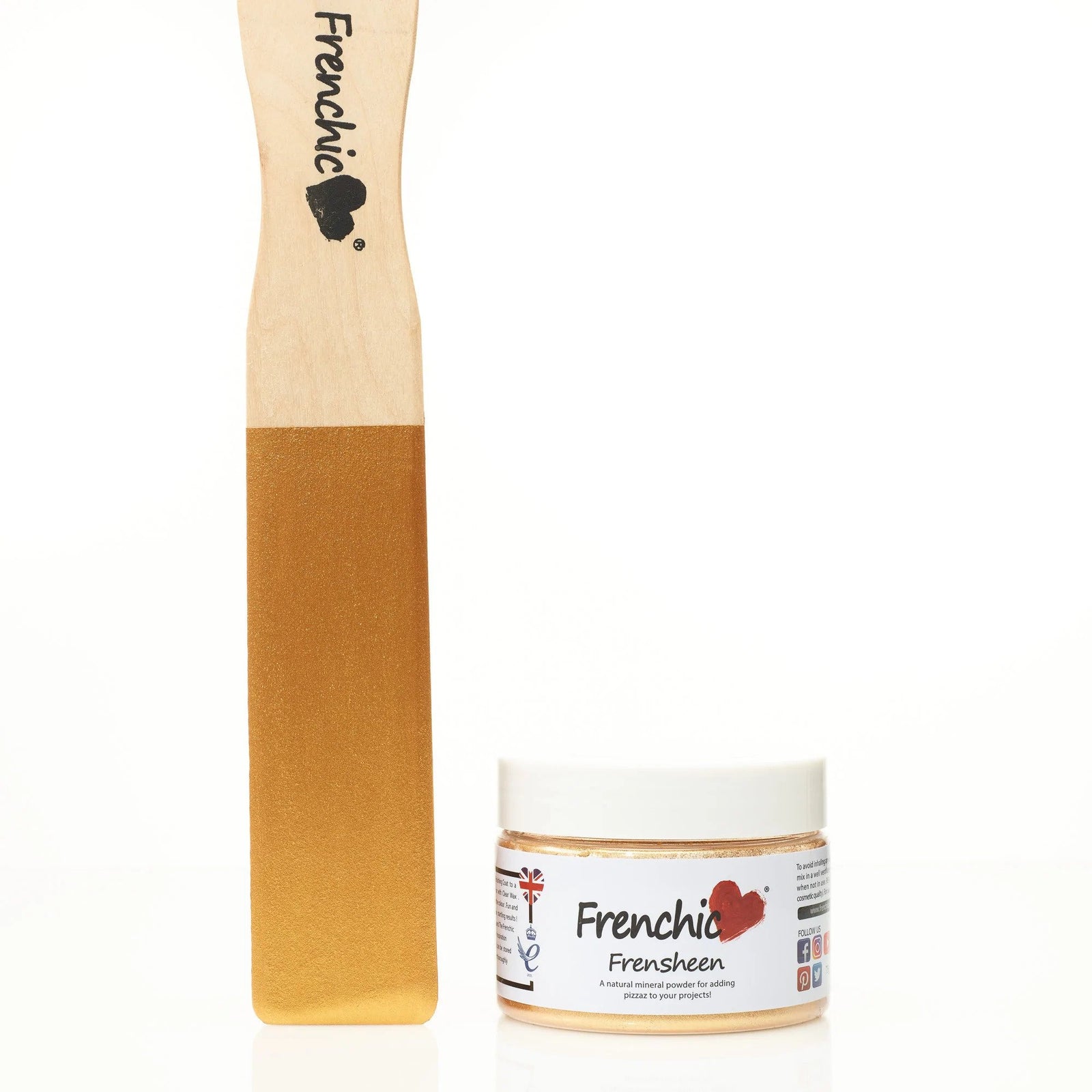 Metallipigmenttimaalit Frenchic Paint Finland sarjasta Frensheen. 