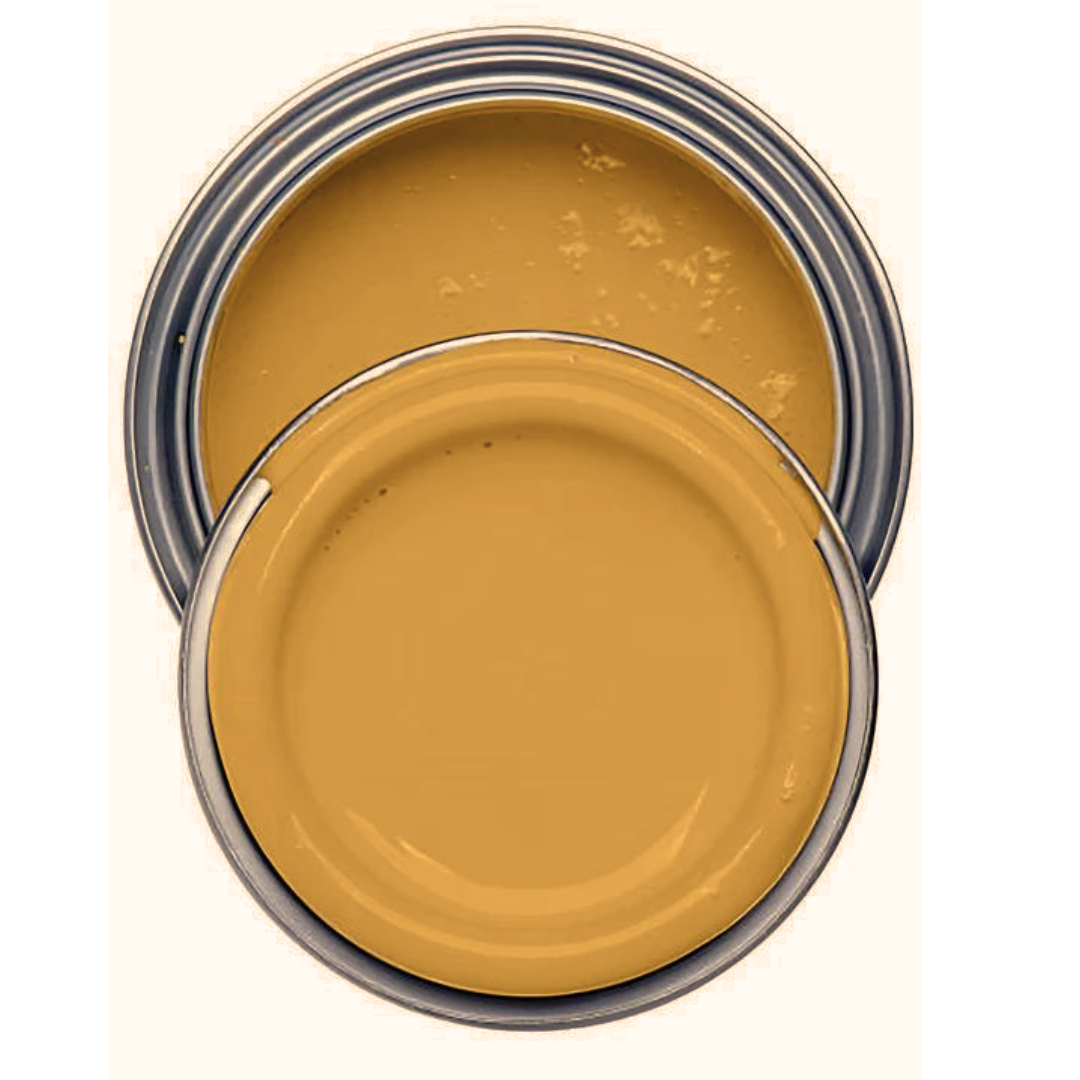 Honeycombe keltainen okransävyinen seinämaali. 