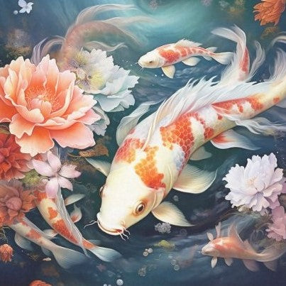 Koikarppi - yksittäiset decoupage taidearkit