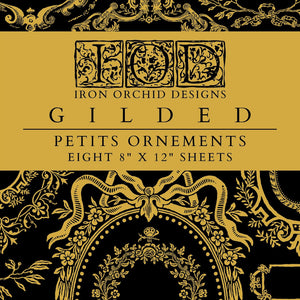Petits-Ornaments-Frenchic kultainen siirtokuva.