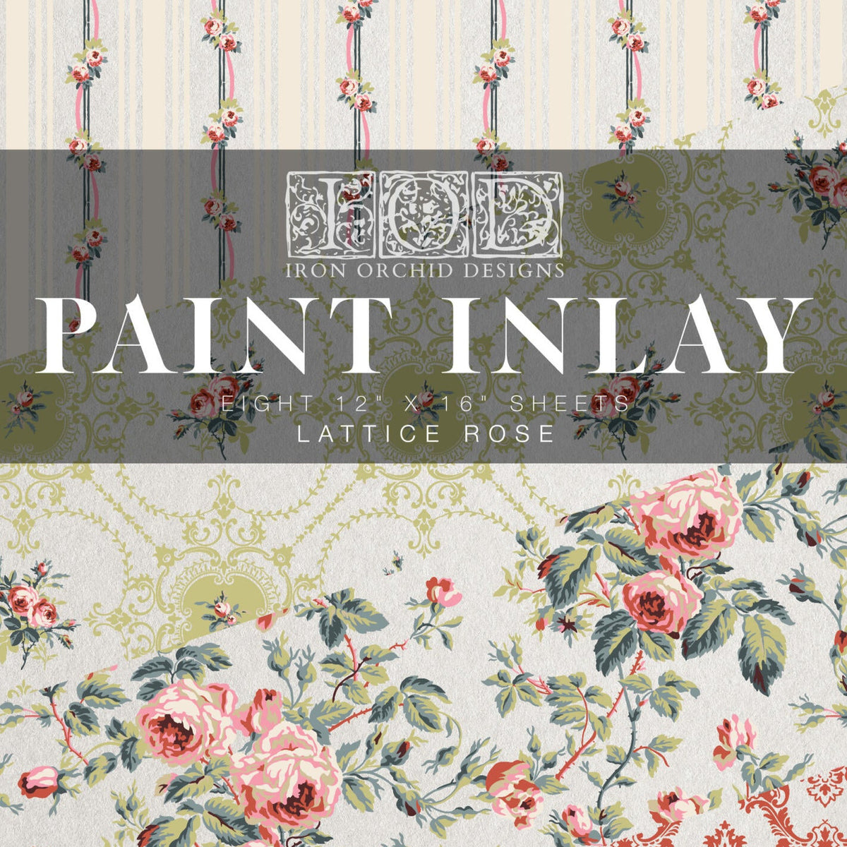 Lattice rose - Paint Inlay - Paint inlay iod - Frenchic Paint Finland