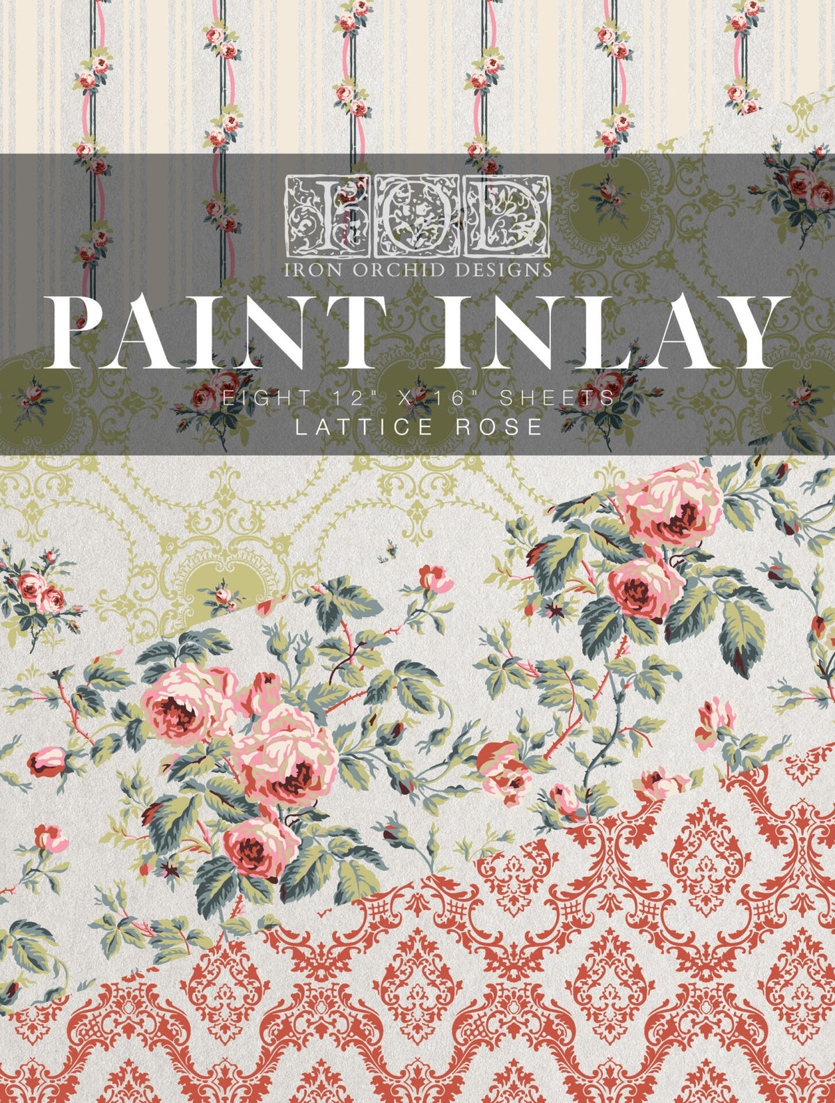 Lattice rose - Paint Inlay - Paint inlay iod - Frenchic Paint Finland