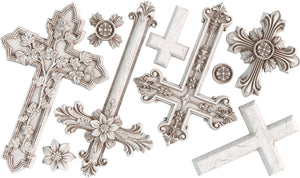 Les Croix - silikonimuotti-Frenchic Paint Finland