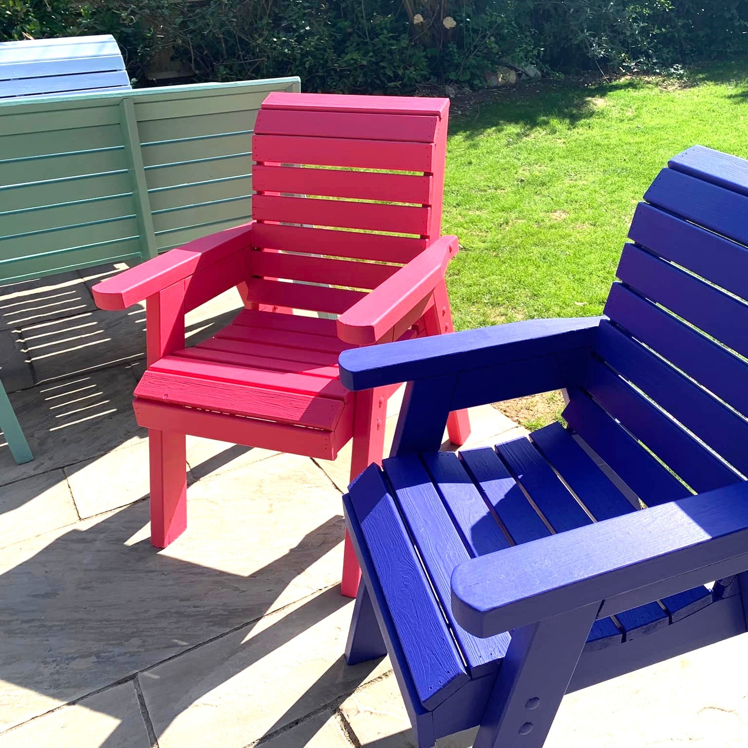 Vadelman punainen Al fresco maali. 