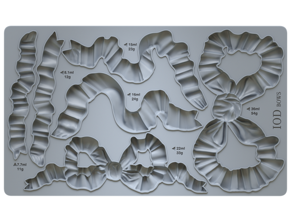 Rusetti Bows - silikonimuotti - - Frenchic Paint Finland