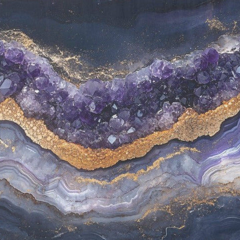 Ametisti - yksittäiset decoupage taidearkit Frenchic.