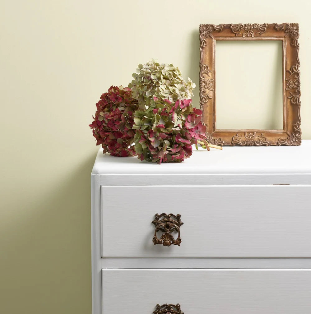 Puhdas valkoinen kalustemaali Al Fresco sarjasta, Dazzle Me! 