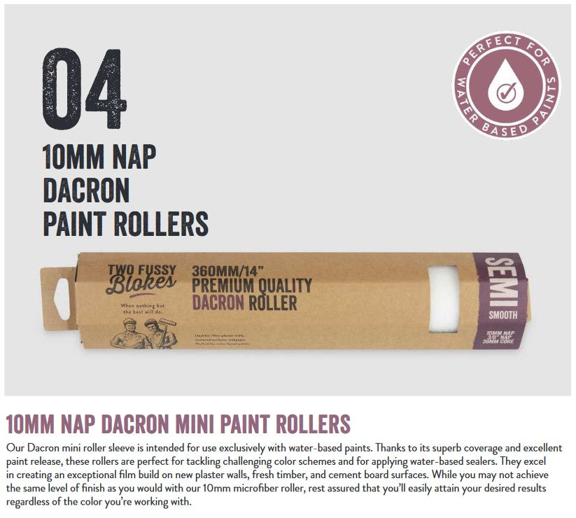 DACRON wall paint sleeve rolls x 3 set