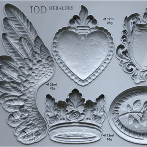 Heraldry-silikonimuotti-Frenchic Paint Finland