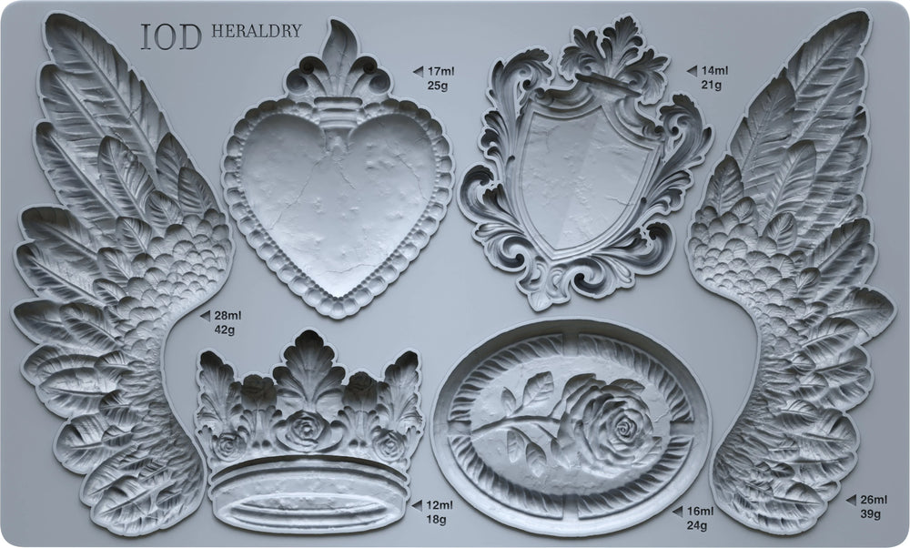 Heraldry-silikonimuotti-Frenchic Paint Finland