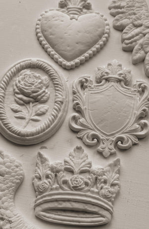 Heraldry-silikonimuotti-Frenchic Paint Finland