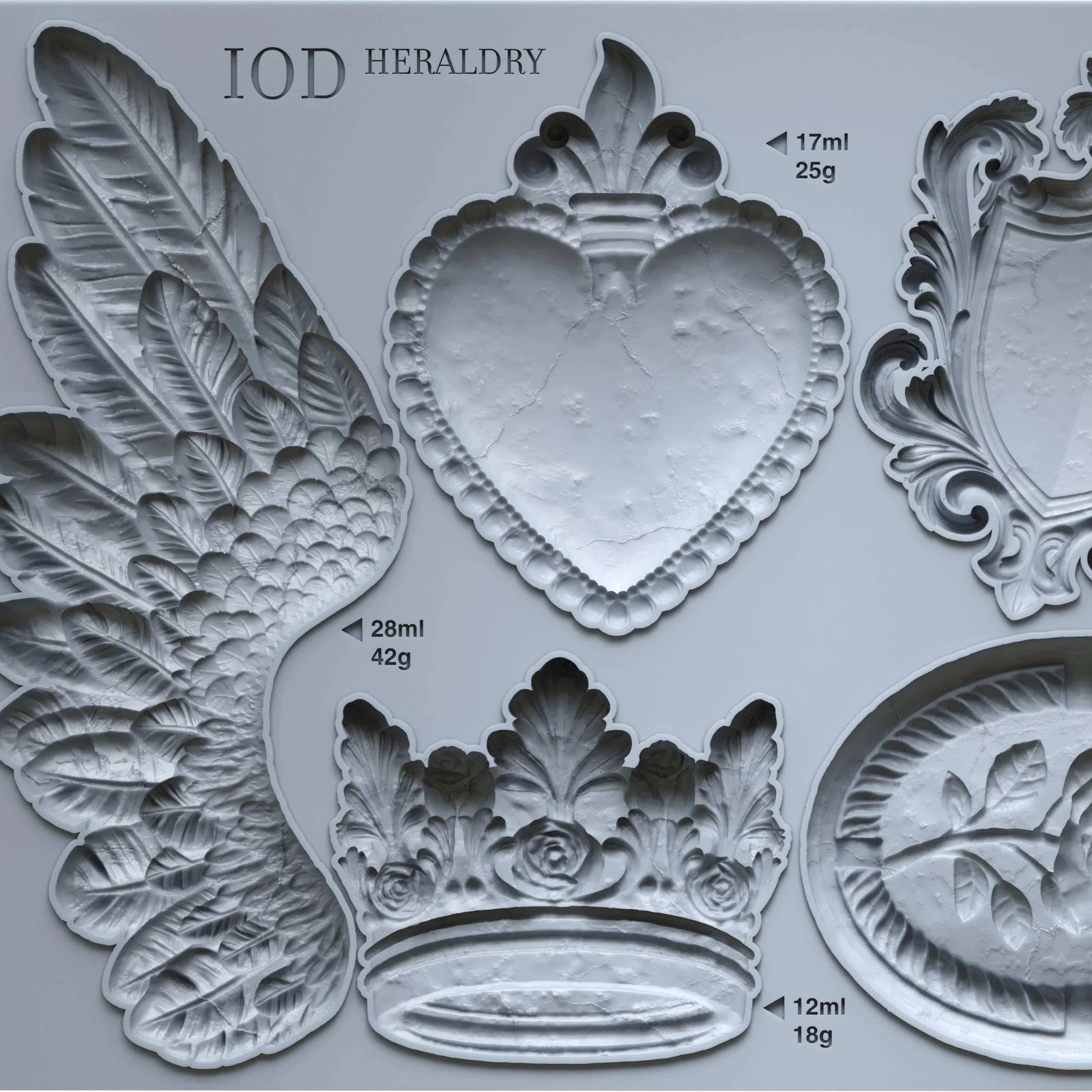 Heraldry-silikonimuotti-Frenchic Paint Finland