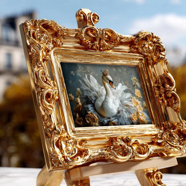 joutsen diy taulu Frenchic decoupage. 