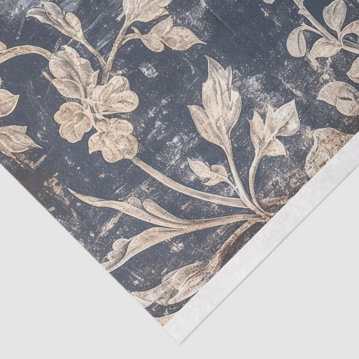 Korppi, kruunu ja kukat - yksittäiset decoupage taidearkit - degoupage - Frenchic Paint Finland