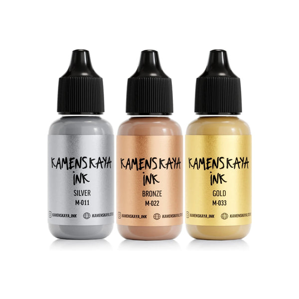 3 x METALLI Alkoholimuste I 15ml I Kamenskaya-Frenchic Paint Finland