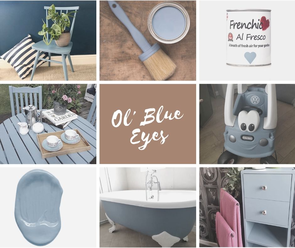 Ol’ Blue Eyes - sky blue Al Fresco furniture paint