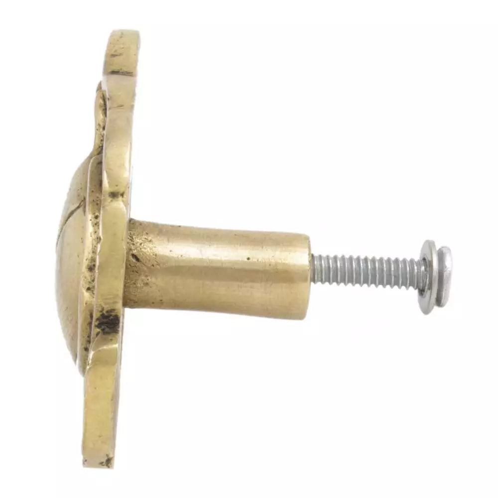 Golden rose - metal knob