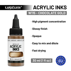 CHOCOLATE GOLD akryylimuste I 30ml I Kamenskaya-Frenchic Paint Finland