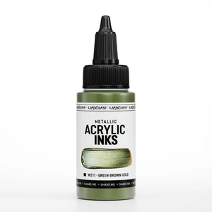 VIHREÄ-KULTA akryylimuste 30mL. 

Akryylimuste on runsaspigmenttinen nestemäinen akryylimaali.