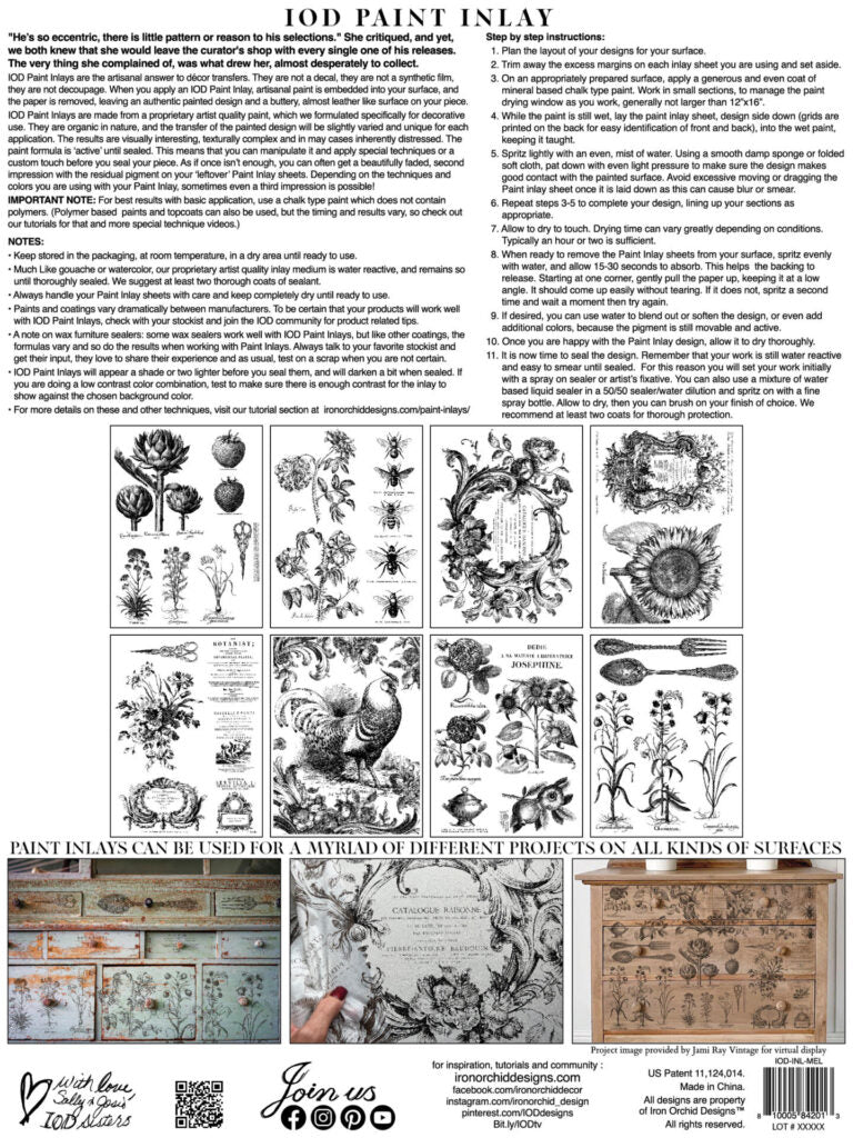 Melange - Paint Inlay - Paint inlay iod - Frenchic Paint Finland