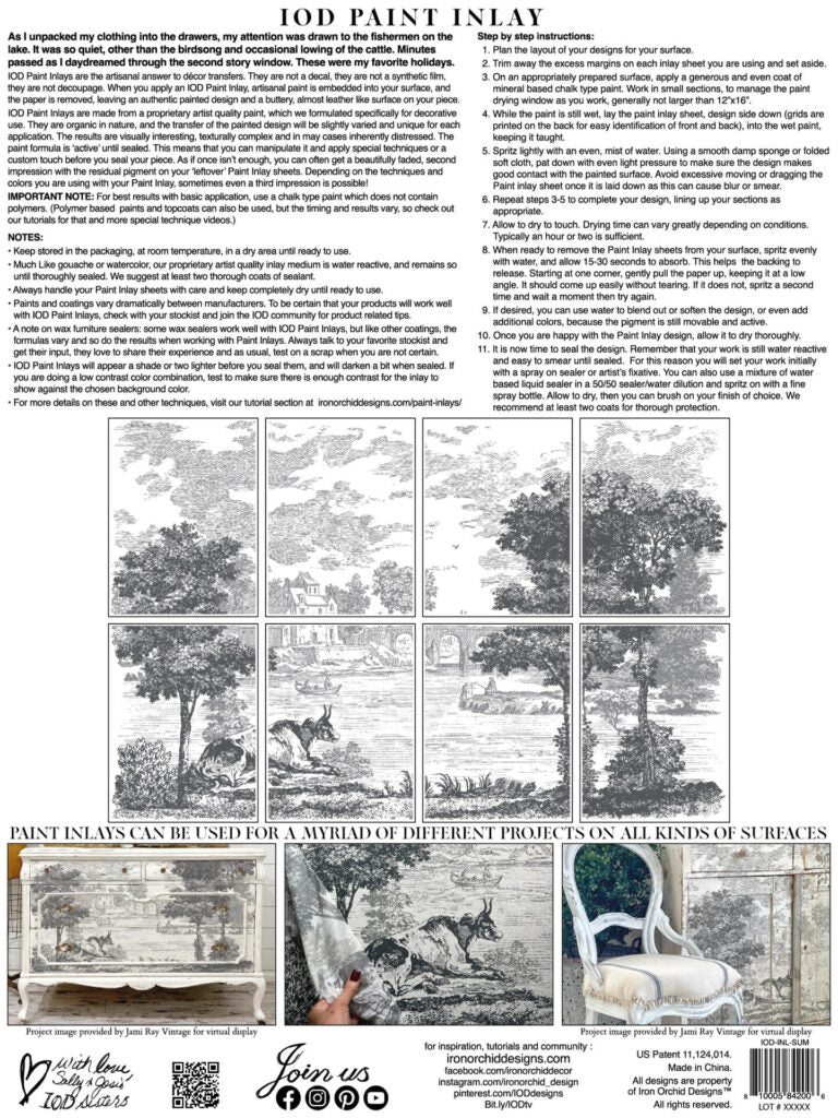 Summer Villa iod paint inlay frenchic paint finland koristemaalaus. 